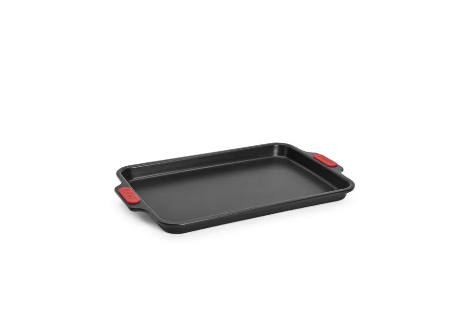woll-bakeware-backblech-33-x-23-cm-mit-silikongriffen-pfas-freies-diamantverst-r image 1