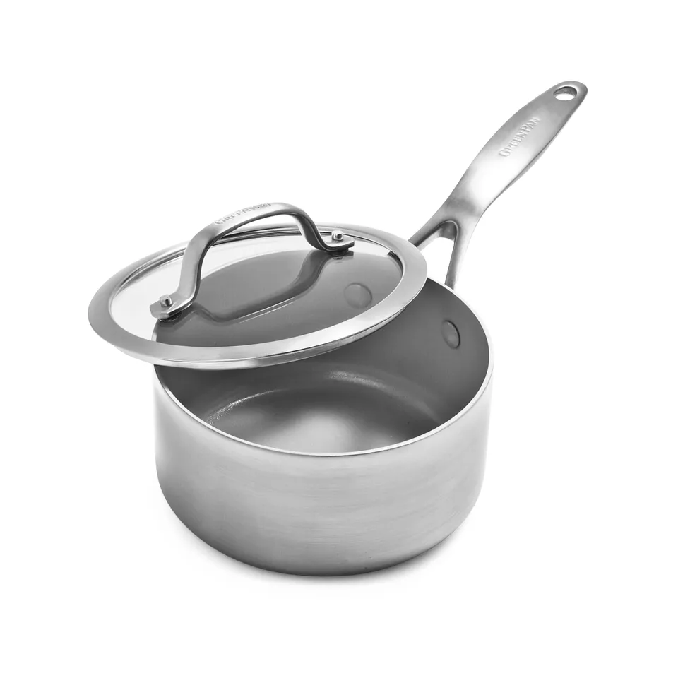 greenpan-venice-tri-ply-stielkasserolle-16-cm-mit-deckel-1-5-liter-pfas-frei-ind image 1