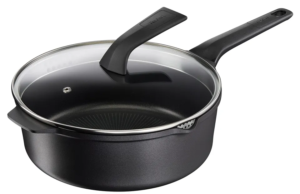 tefal-robusto-e24933-schmorpfanne-26-cm-mit-aufstellbarem-deckel-aluguss-titan-v image 1