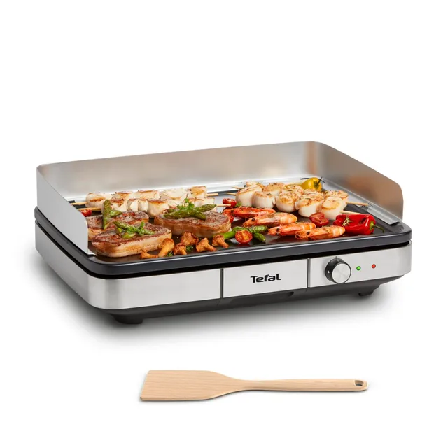 tefal-maxi-plancha-cb690d-elektro-tischgrill-extra-gro-e-teppanyaki-antihaftplat image 1