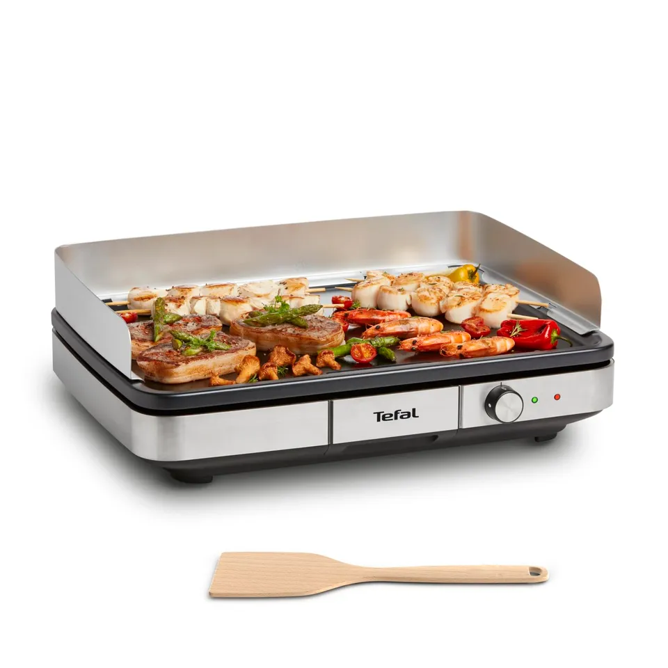 tefal-maxi-plancha-cb690d-elektro-tischgrill-extra-gro-e-teppanyaki-antihaftplat image 1