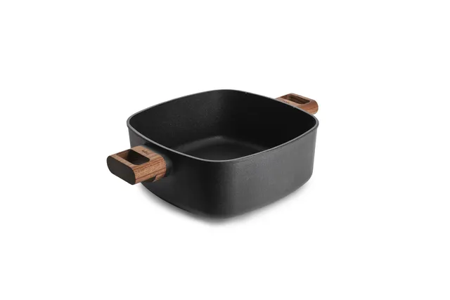 woll-eco-logic-qxr-kasserolle-viereckig-24-x-24-cm-mit-2-holz-seitengriffen-pfas image 1