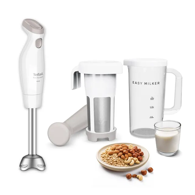 tefal-easy-milker-easychef-vz70e1e0-pflanzenmilchmaschine-mit-stabmixer-zelkrom- image 1