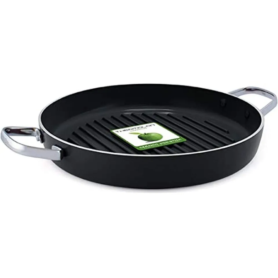 greenpan-essentials-runde-grillpfanne-28-cm-keramische-thermolon-antihaftbeschic image 1