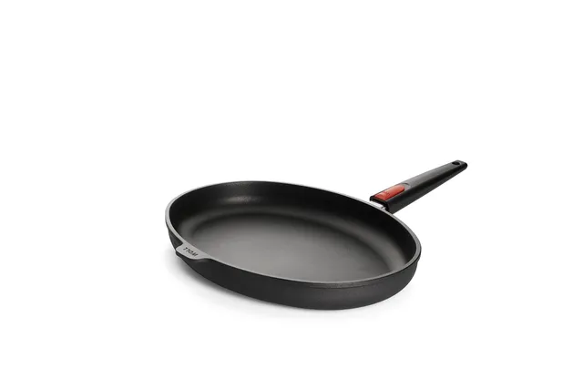 woll-nowo-titanium-fischpfanne-oval-38-x-28-4-cm-mit-abnehmbarem-stiel-aluminium image 1