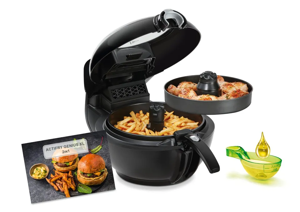 tefal-actifry-genius-xl-2in1-yv9708-hei-luftfritteuse-mit-r-hrarm-und-grillplatt image 1