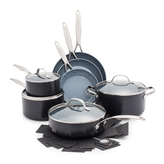 greenpan-valencia-pro-11-teiliges-kochgeschirr-set-hartanodisierte-t-pfe-und-pfa image 1