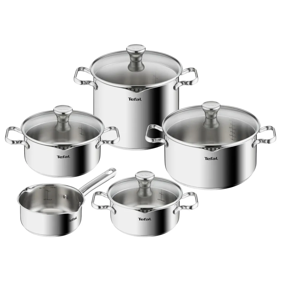 tefal-duetto-topfset-9-teilig-a705s9-edelstahl-induktionst-pfe-mit-siebdeckel-ba image 1