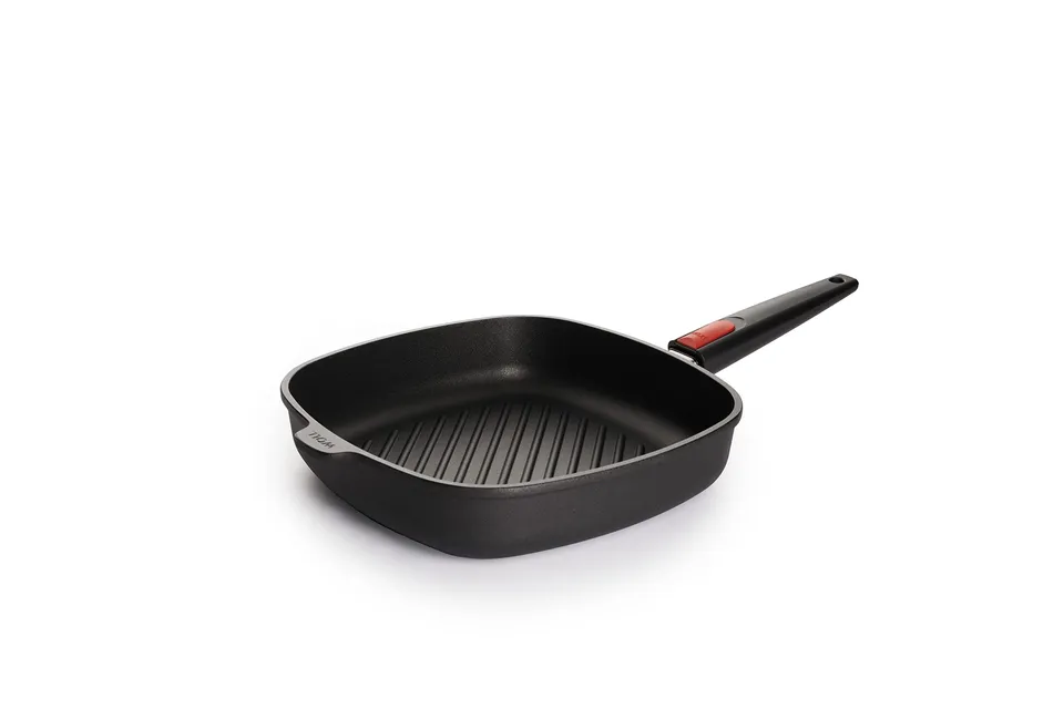 woll-nowo-titanium-grillpfanne-28x28-cm-viereckig-mit-rillenboden-und-abnehmbare image 1