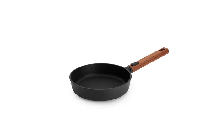 woll-eco-logic-qxr-flachpfanne-20-cm-pfas-frei-mit-abnehmbarem-holzstiel-indukti image 1