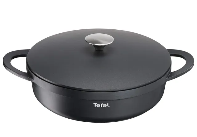 tefal-trattoria-e21872-schmorpfanne-28-cm-mit-hohem-rand-und-gussdeckel-aluguss- image 1