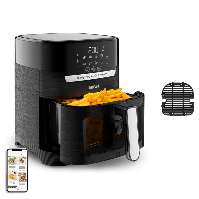 tefal-easy-fry-grill-vision-ey5068-hei-luftfritteuse-4-2-l-2-in-1-airfryer-mit-s image 1