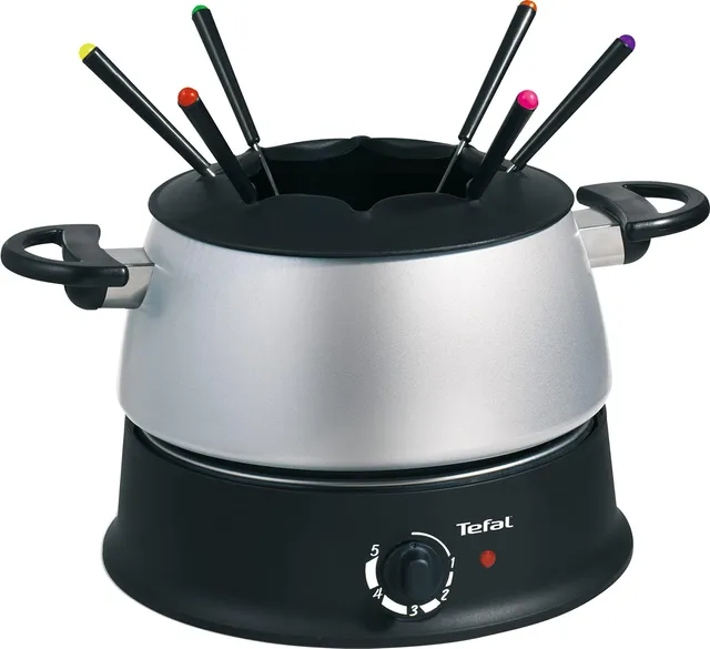 tefal-ef3000-fondue-set-elektrisches-fondue-1200-watt-mit-6-farbigen-gabeln-f-r- image 1