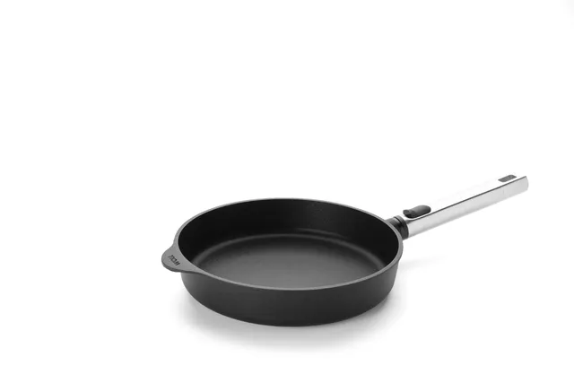 woll-eco-logic-qxr-flachpfanne-24-cm-mit-abnehmbarem-edelstahlstiel-pfas-freie-a image 1
