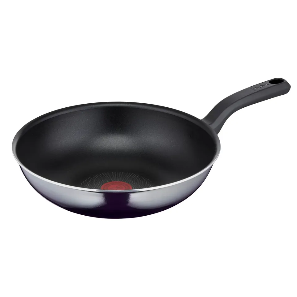 tefal-d52619-resist-wokpfanne-28-cm-mit-titanium-antihaftversiegelung-thermo-sig image 1
