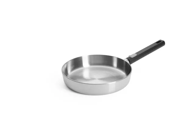 woll-logic-steel-flachpfanne-24-cm-edelstahl-unbeschichtet-pfas-frei-abnehmbarer image 1