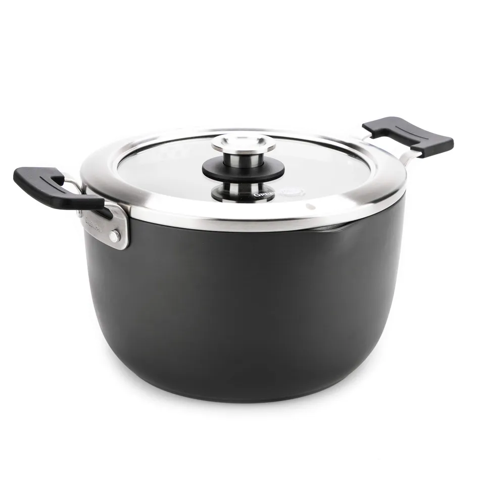 greenpan-levels-stielkasserolle-24-cm-6-8-liter-mit-siebdeckel-hart-anodisiertes image 1