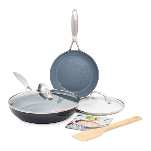 greenpan-valencia-pro-bratpfannen-set-mit-deckeln-20-cm-25-cm-pfas-freie-keramik image 1