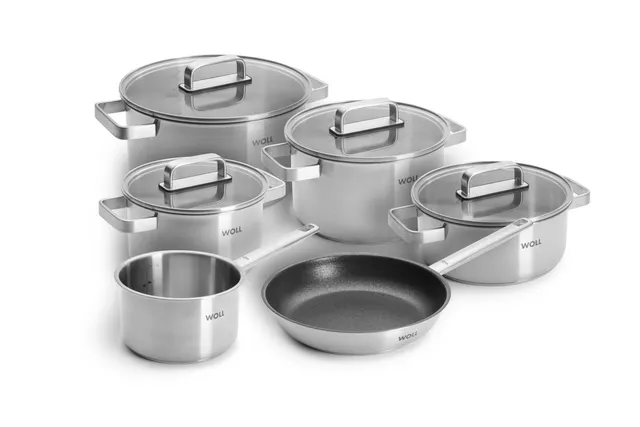 woll-steel-topf-set-10-teilig-20-24-cm-edelstahl-kochtopf-set-mit-pfannen-f-r-in image 1