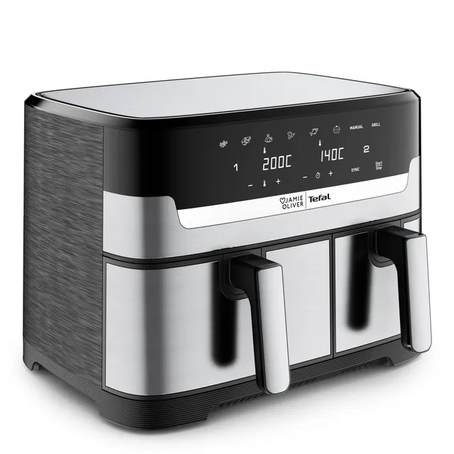 tefal-jamie-oliver-ey90jde1-dual-drawer-hei-luftfritteuse-8-3-l-mit-grillfunktio image 1