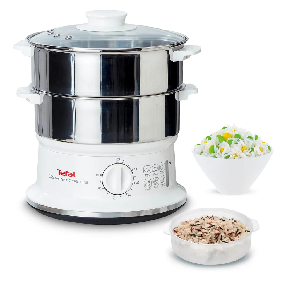 tefal-vc1451-dampfgarer-6-l-fassungsverm-gen-2-edelstahlbeh-lter-timer-900-w-wei image 1
