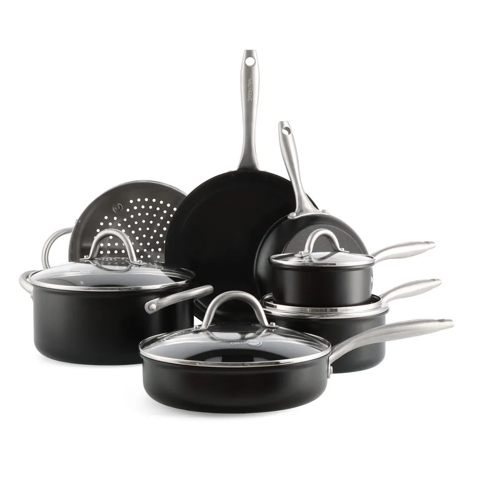 greenpan-lima-midnight-11-teiliges-kochgeschirr-set-harteloxiert-mit-pfas-freier image 1