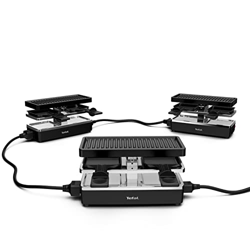 tefal-plug-share-raclette-re2308-f-r-2-personen-400-watt-2-pf-nnchen-grillplatte image 7