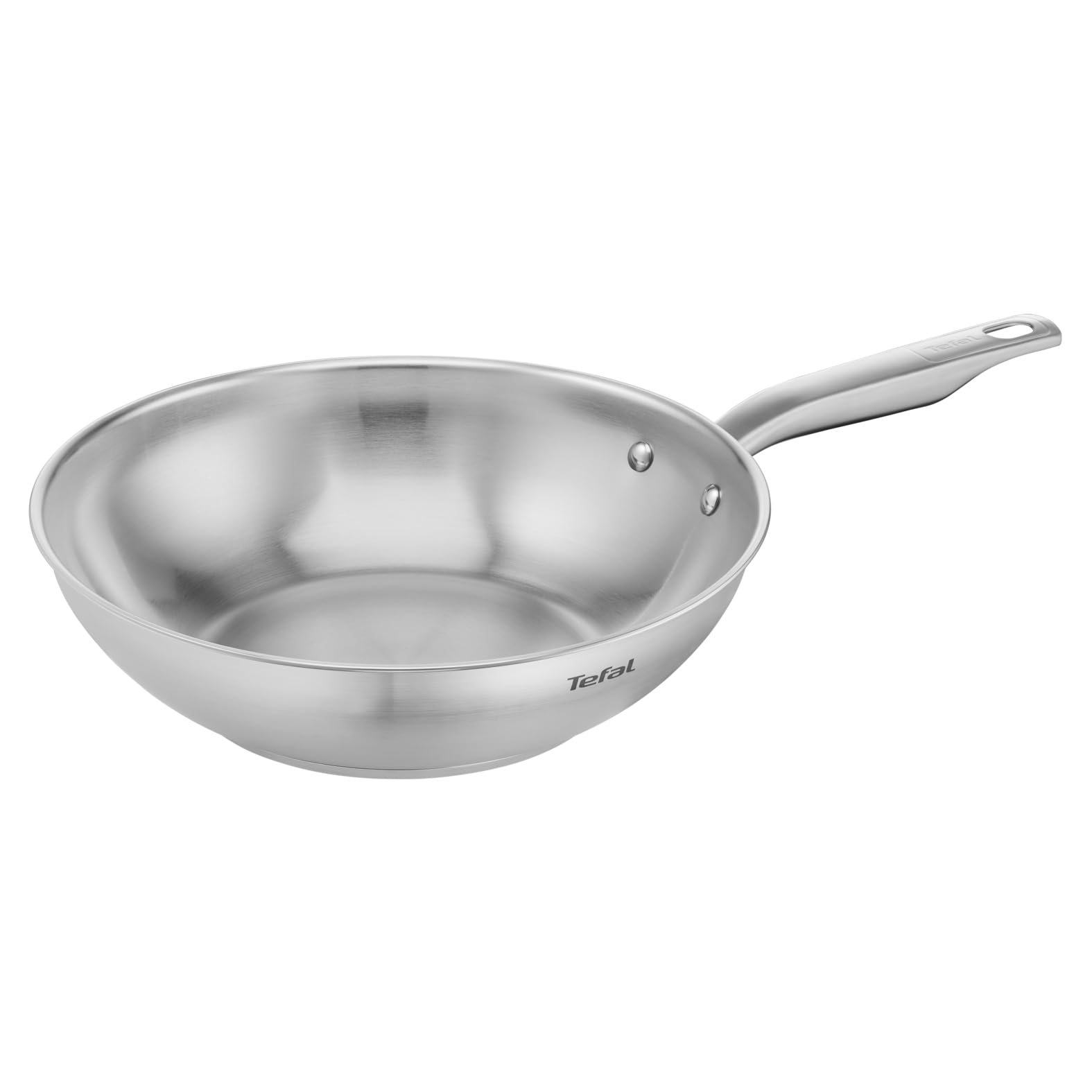 tefal-virtuoso-e49219-wokpfanne-28-cm-induktion-unversiegelter-premium-edelstahl image 1