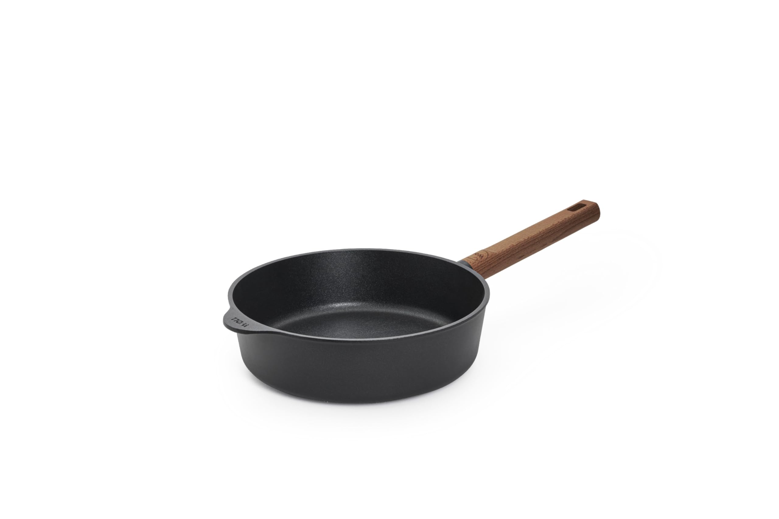 woll-eco-logic-qxr-viereckpfanne-24-x-24-cm-mit-holzstiel-pfas-freie-antihaftver image 1