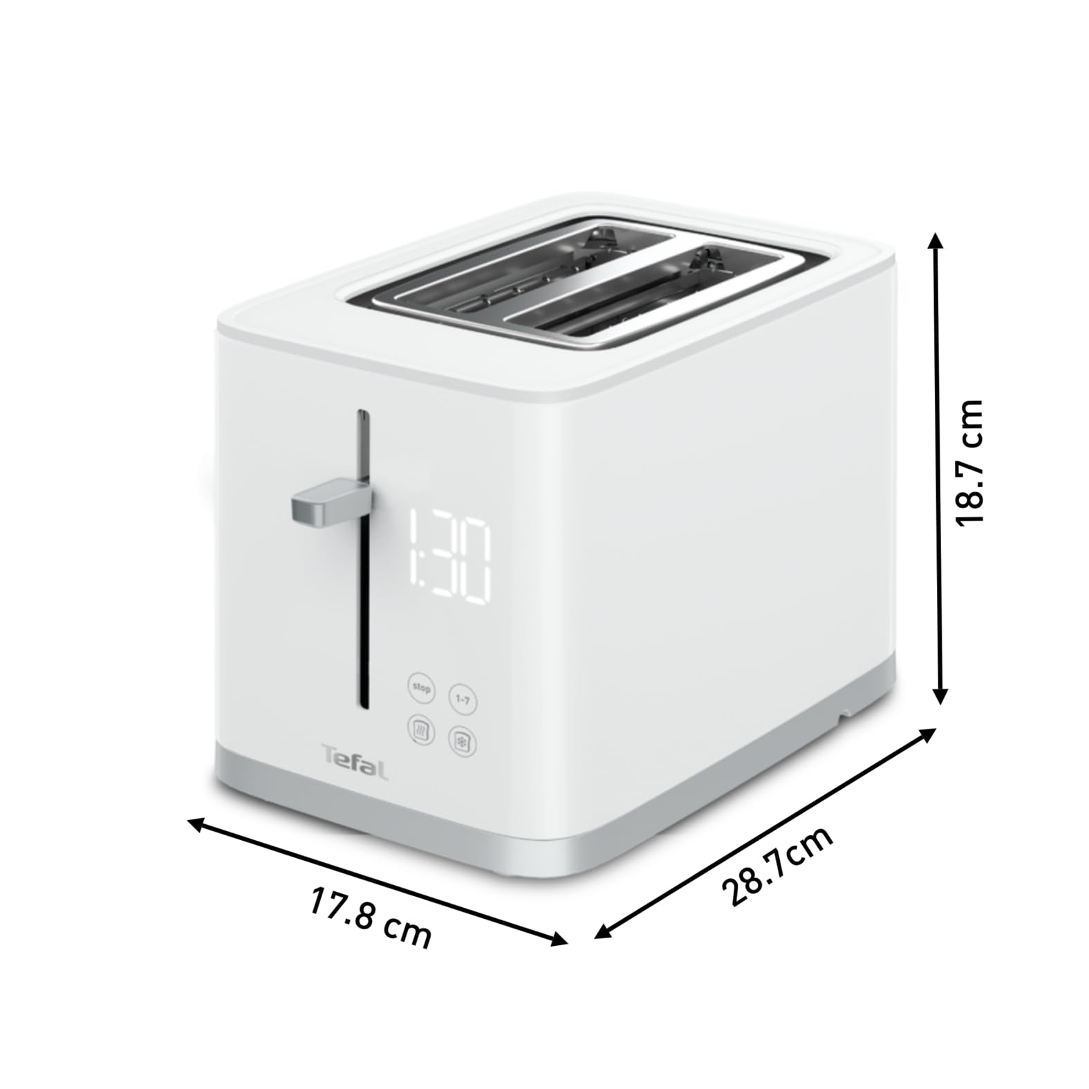 tefal-tt6931-sense-toaster-mit-digitaldisplay-7-br-unungsstufen-countdown-auftau image 2