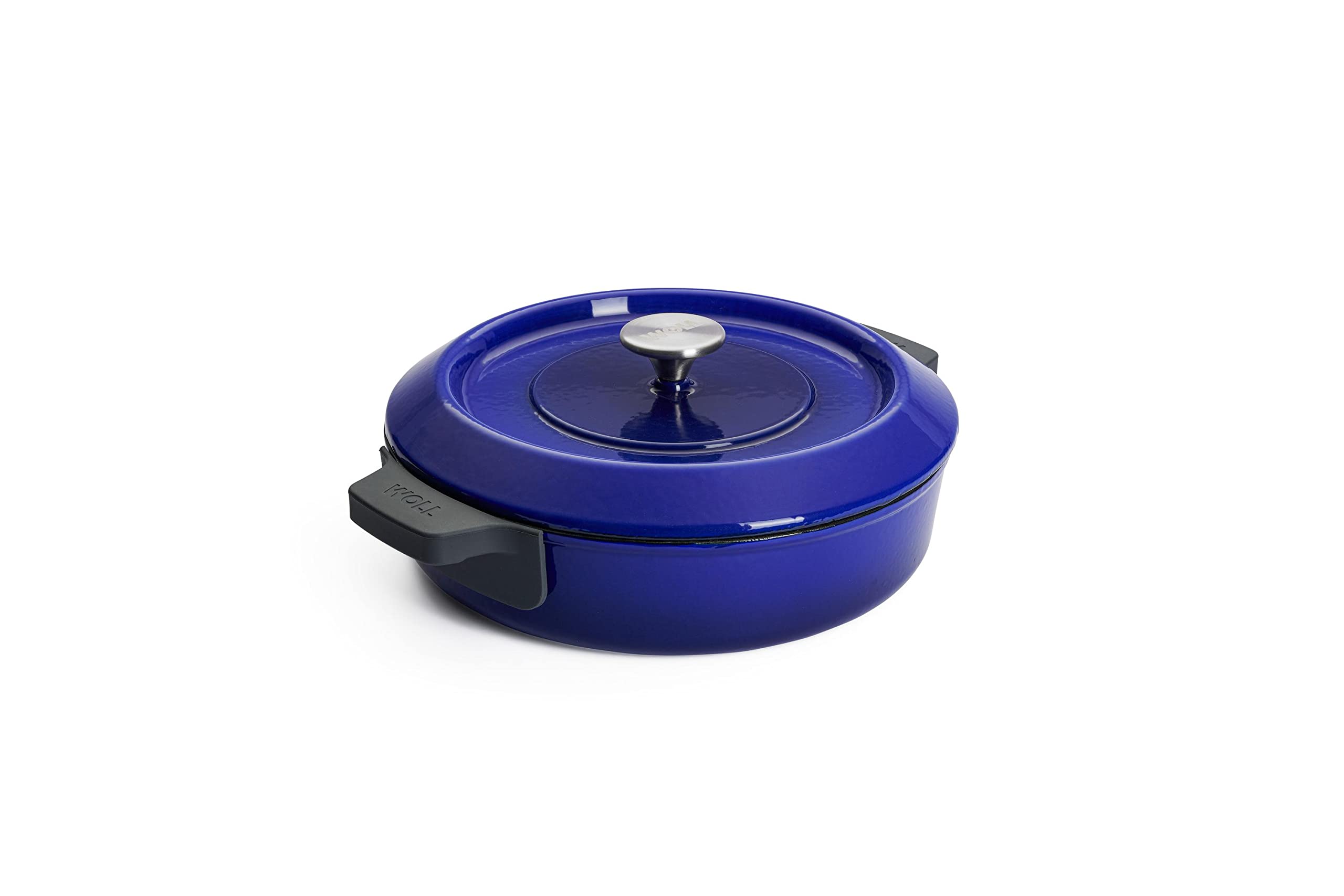 woll-iron-gusstopf-28-cm-rot-emailliertes-gusseisen-mit-deckel-und-silikongriffe image 6