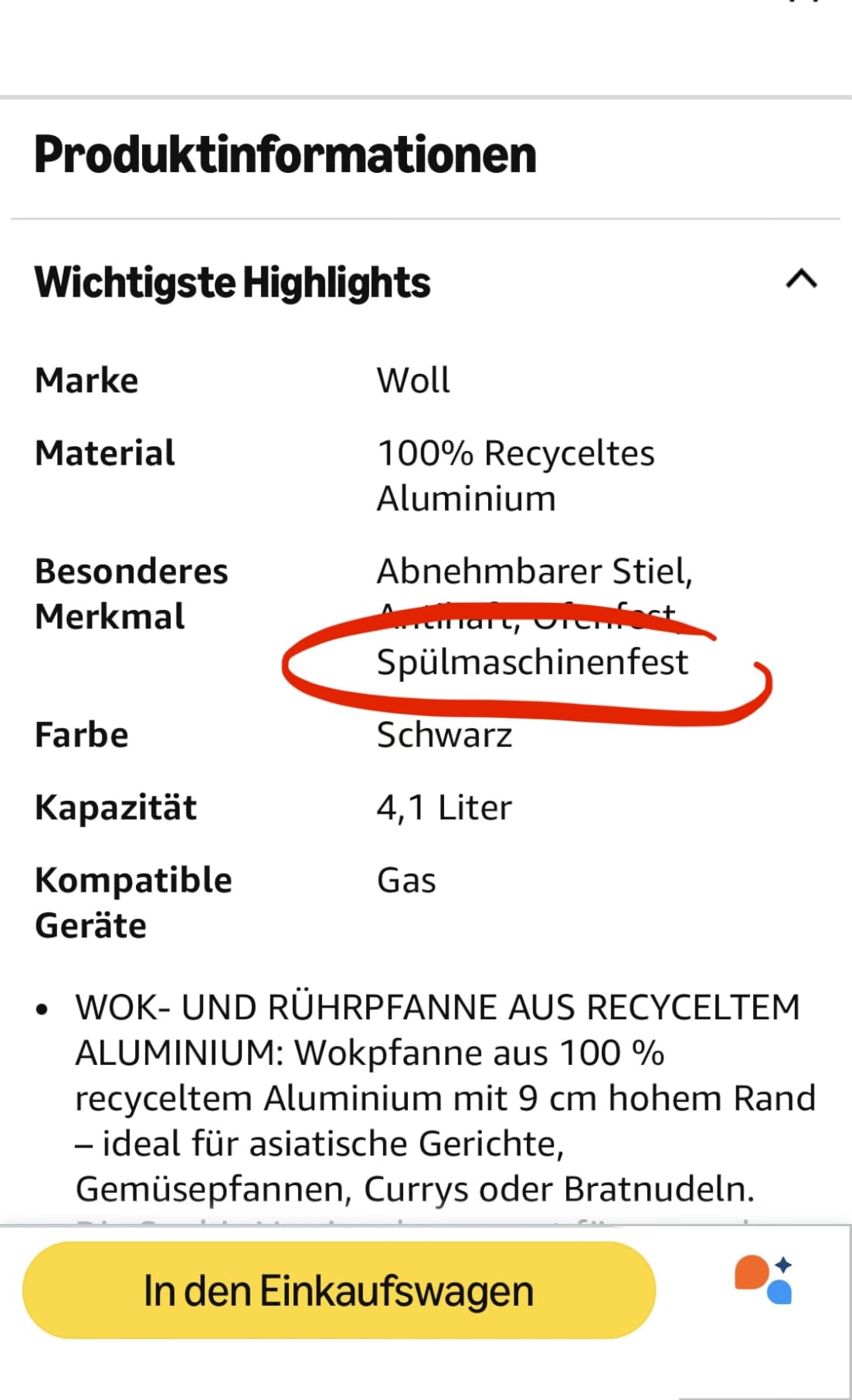 Wok-Pfanne wie im Restaurant