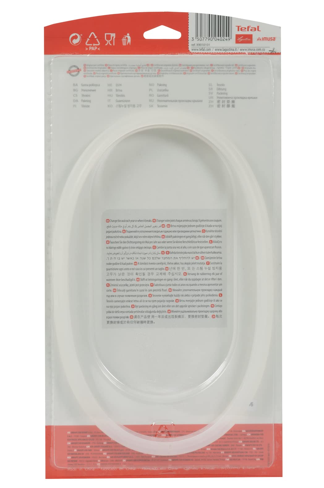 tefal-x90101-dichtungsring-f-r-secure-5-schnellkochtopf-4-l-6-l-22-cm-silikon-we image 2