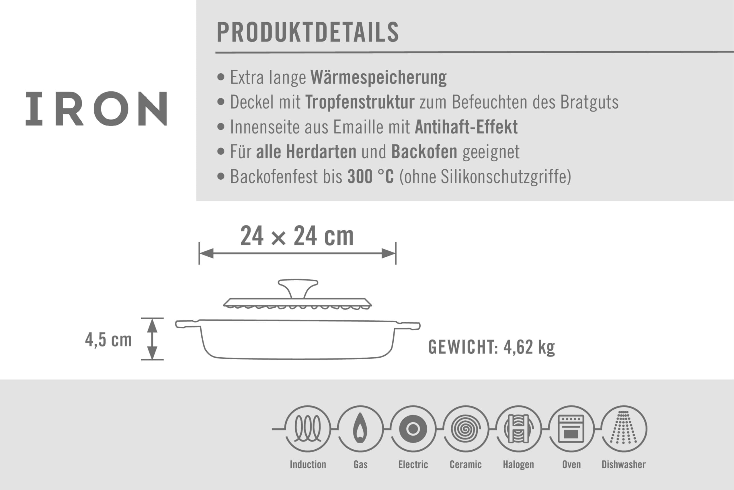 woll-iron-gusseisen-grillpfanne-viereckig-24-x-24-cm-mit-rillen-inkl-steakpresse image 4