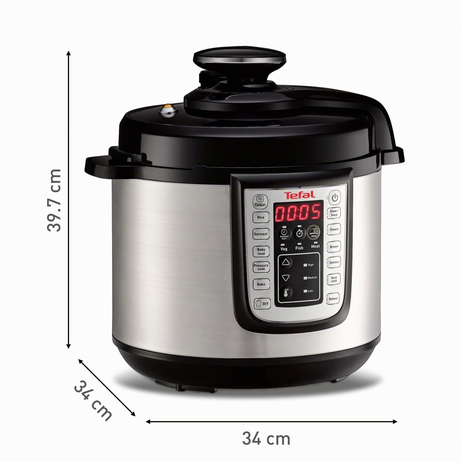 tefal-fast-delicious-multikocher-cy505e-schnellkochtopf-6-l-25-programme image 8