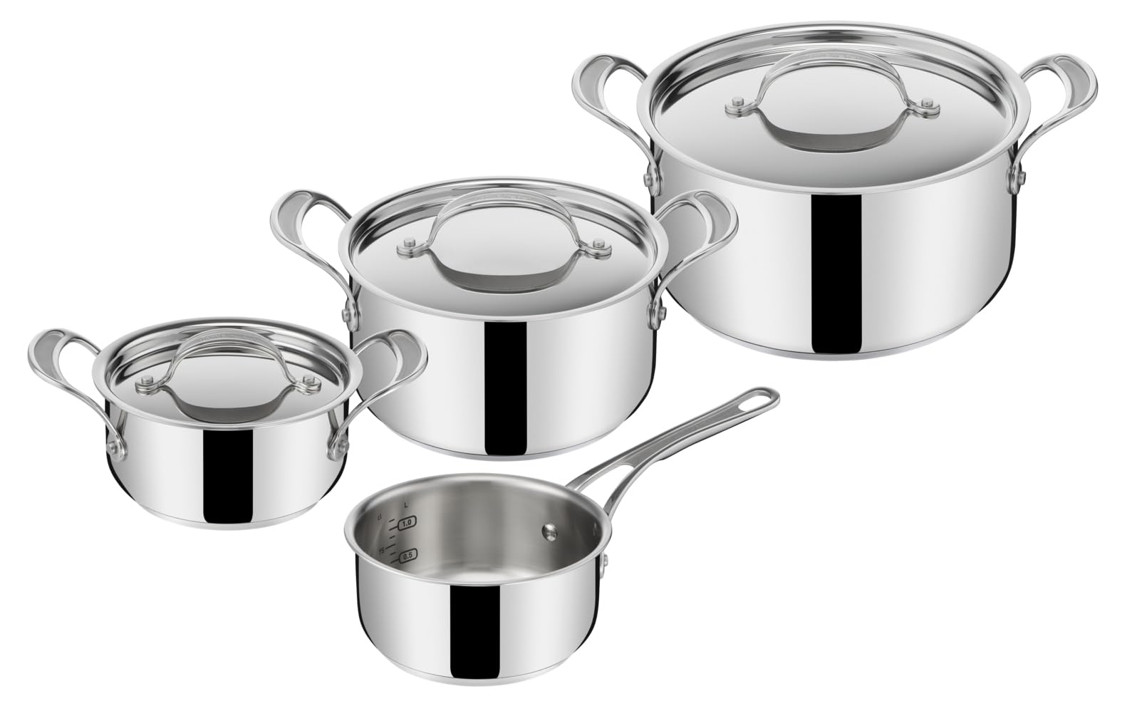 tefal-jamie-oliver-cook-s-classics-e307s734-7-teiliges-edelstahl-topfset-indukti image 1