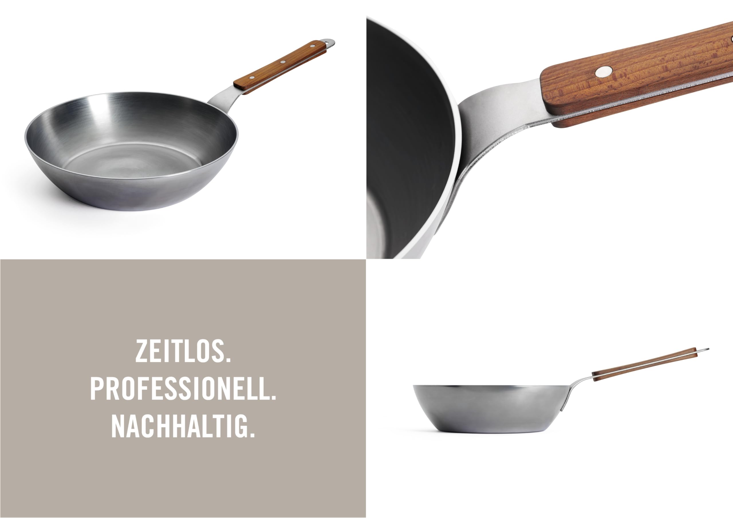 woll-carbon-steel-hochrandpfanne-28-cm-mit-holzstiel-pfas-freie-induktionsgeeign image 2