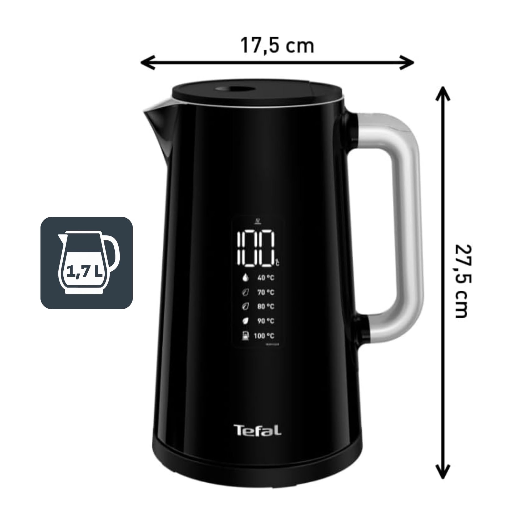 tefal-smart-light-wasserkocher-digital-1-7-l-7-temperaturpositionen-schwarz image 2
