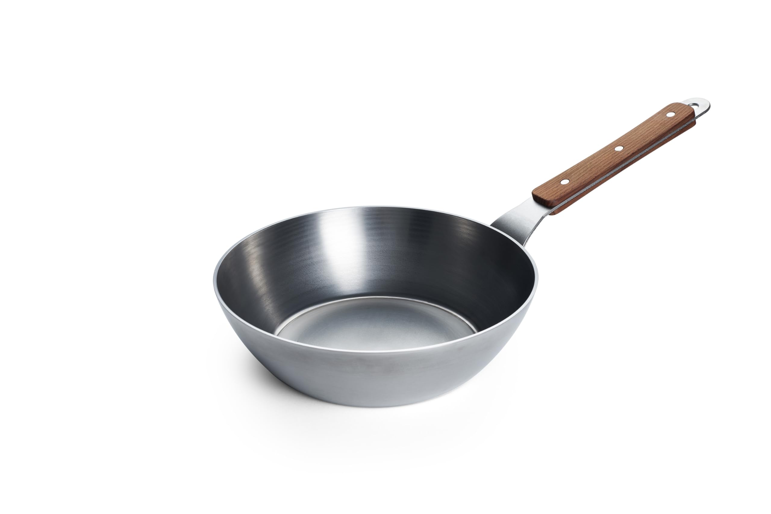 woll-carbon-steel-hochrandpfanne-28-cm-mit-holzstiel-pfas-freie-induktionsgeeign image 4