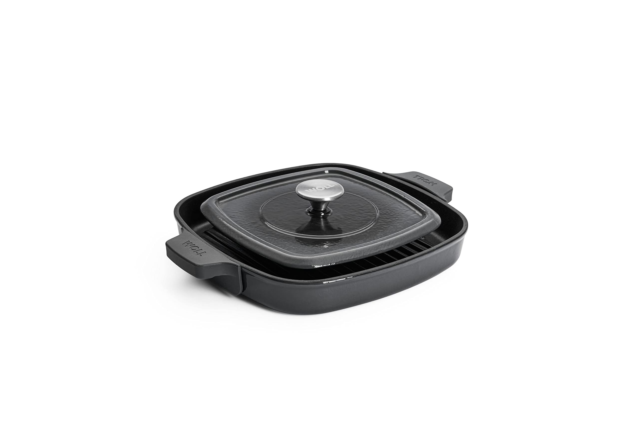 woll-iron-gusseisen-grillpfanne-viereckig-24-x-24-cm-mit-rillen-inkl-steakpresse image 6