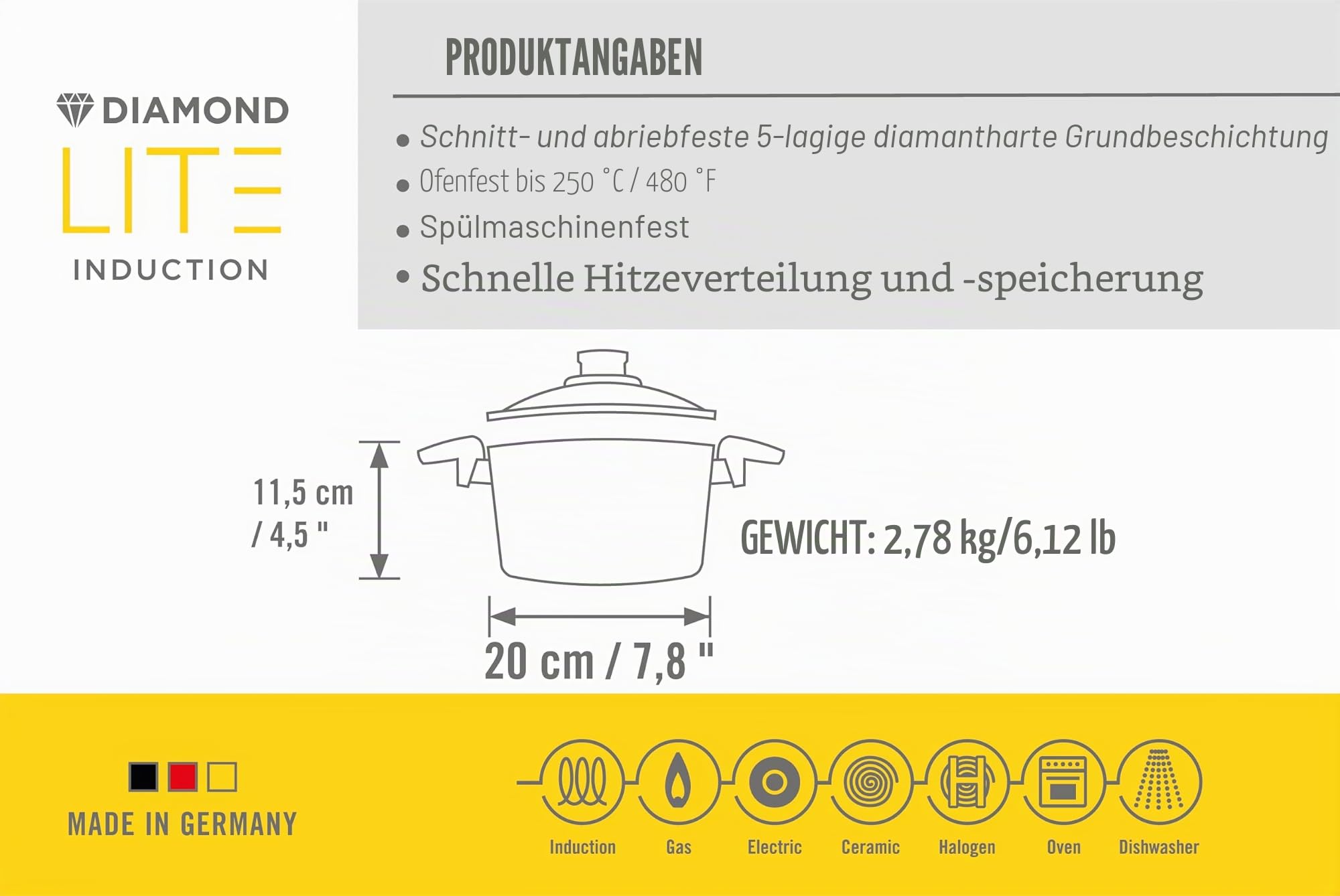 woll-diamond-lite-topf-mit-glasdeckel-20-cm-3-2-l-induktion-aluminiumguss-diaman image 5