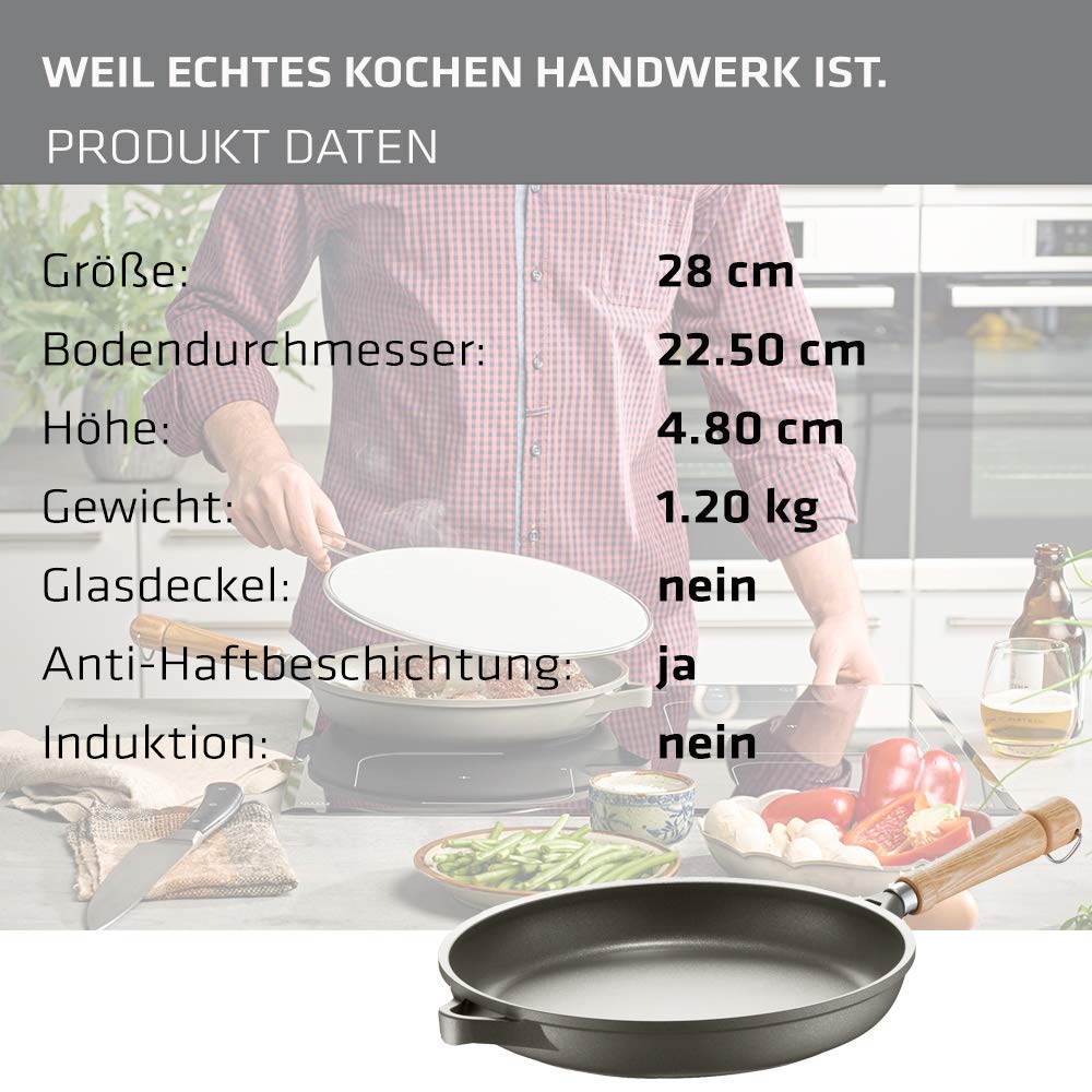 berndes-bonanza-bratpfanne-28-cm-aluguss-mit-3-lagiger-antihaftversiegelung-holz image 3