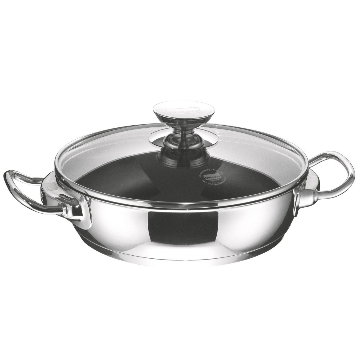 berndes-schmorkasserolle-28-cm-mit-glasdeckel-induktion-ptfe-antihaft-servierpfa image 1
