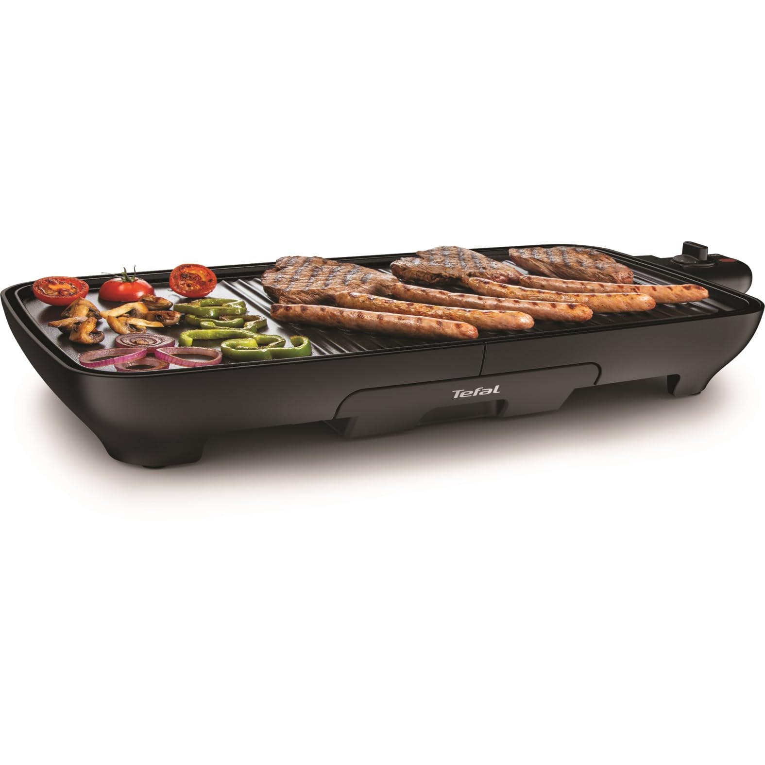 tefal-tischgrill-malaga-tg3918-elektrogrill-2000-watt-antihaftbeschichtete-grill image 2