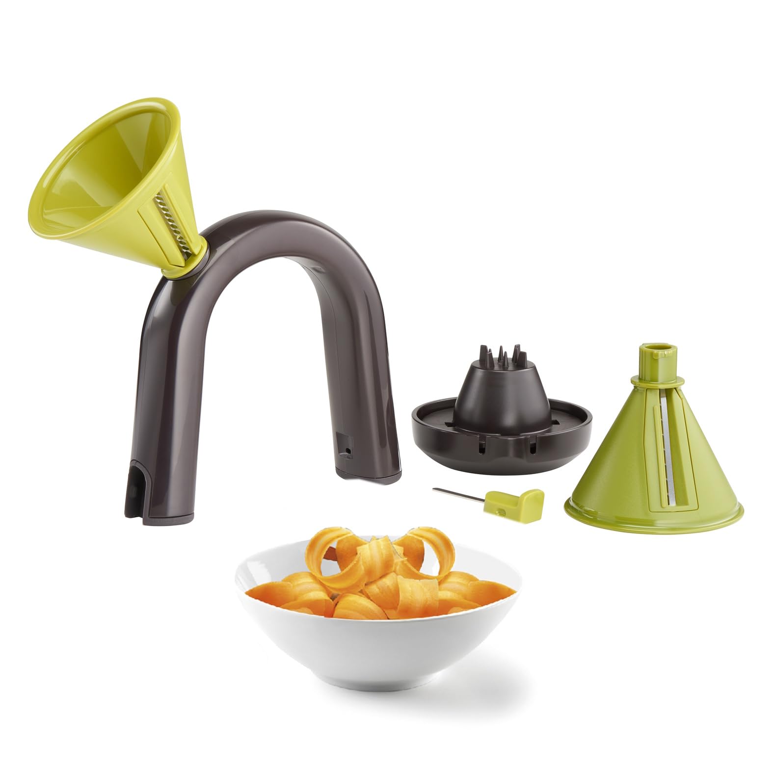 tefal-ingenio-spiralschneider-k22980-2-aufs-tze-f-r-spaghetti-und-b-nder-gr-n-sc image 1