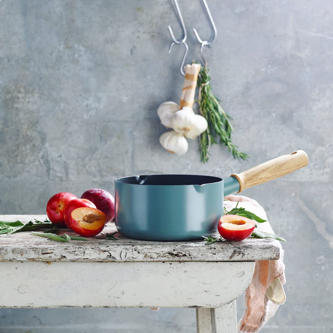 greenpan-mayflower-stielkasserolle-16-cm-1-6-liter-mit-ausgie-er-keramische-anti image 2