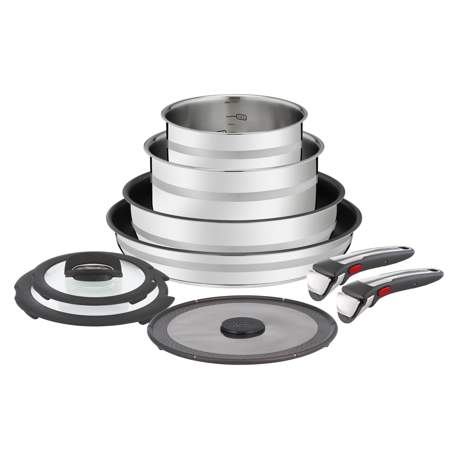 tefal-jamie-oliver-ingenio-l97699-9-teiliges-topf-und-pfannenset-mit-abnehmbarem image 1