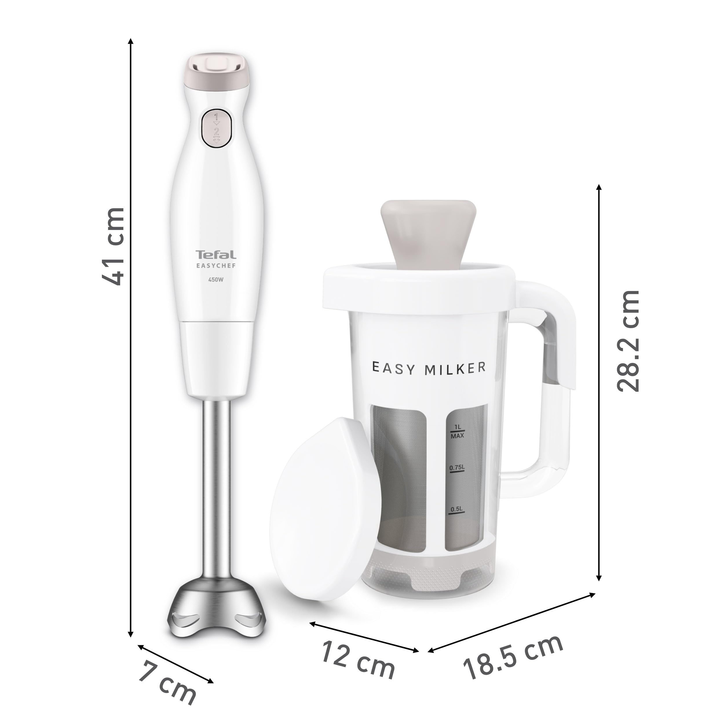 tefal-easy-milker-easychef-vz70e1e0-pflanzenmilchmaschine-mit-stabmixer-zelkrom- image 7