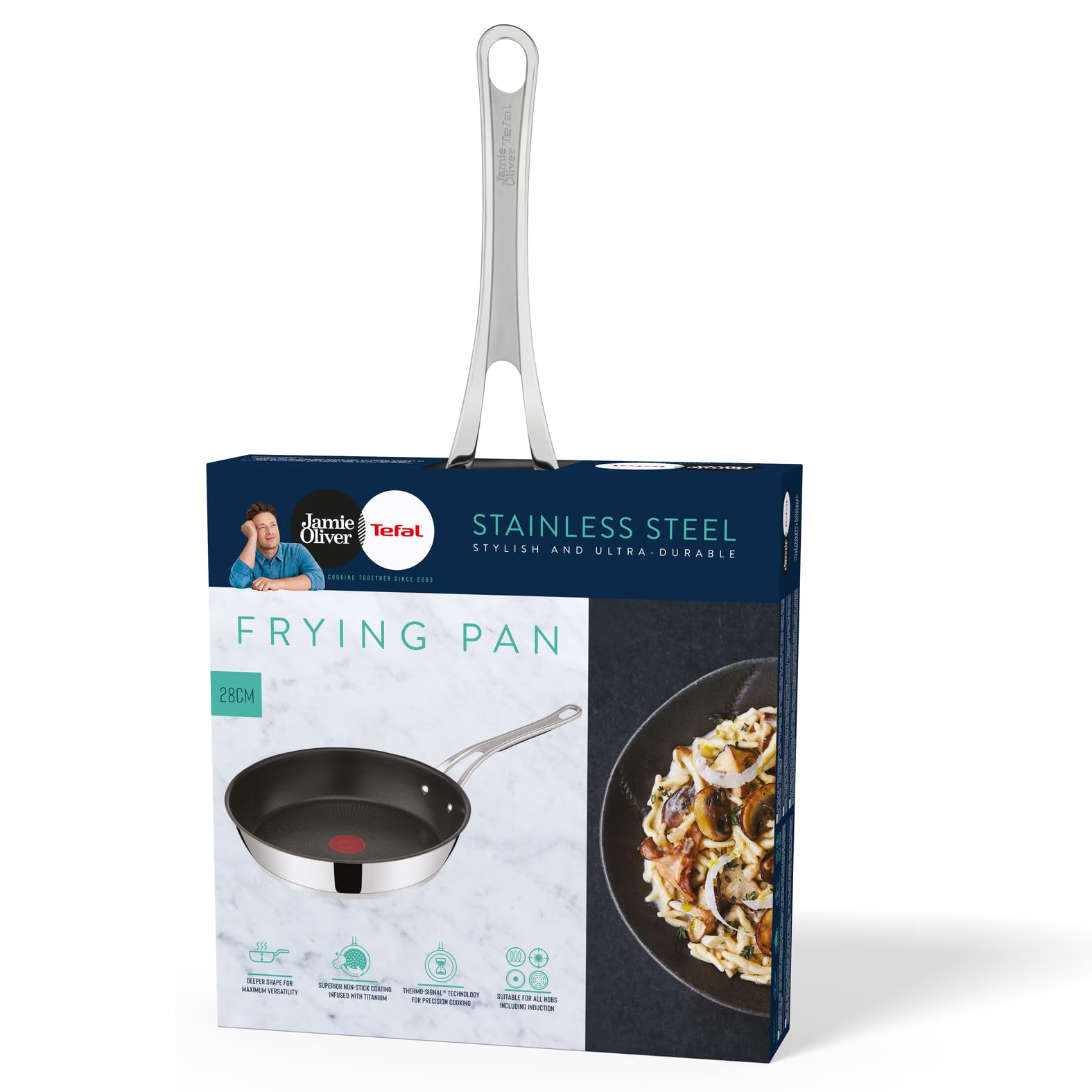 tefal-jamie-oliver-cook-s-classics-e3060635-bratpfanne-28-cm-edelstahl-mit-antih image 7