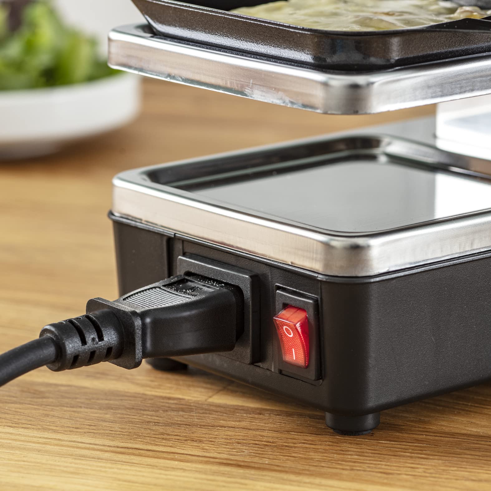 tefal-plug-share-raclette-re2308-f-r-2-personen-400-watt-2-pf-nnchen-grillplatte image 4